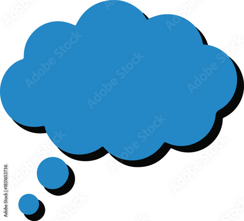 Thought bubble for ideas and communication