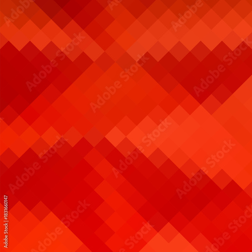 Red pixel background. Vector polygonal style. eps 10