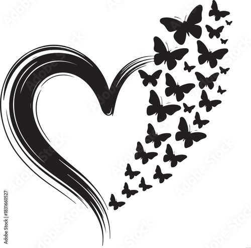 LOVE BUTTERFLY EPS FILE