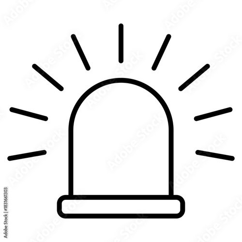 siren icon vector design template simple and modern