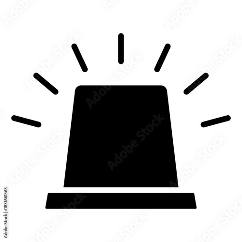 siren icon vector design template simple and modern