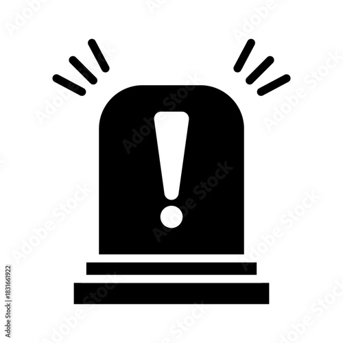 siren icon vector design template simple and modern