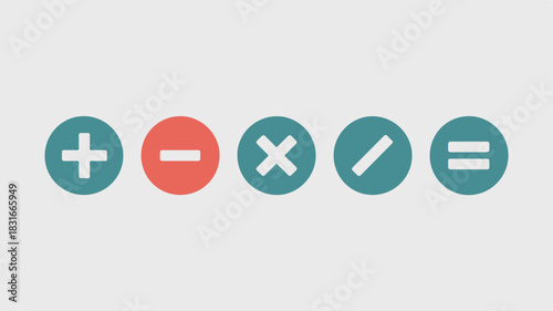 Math symbols for arithmetic operations