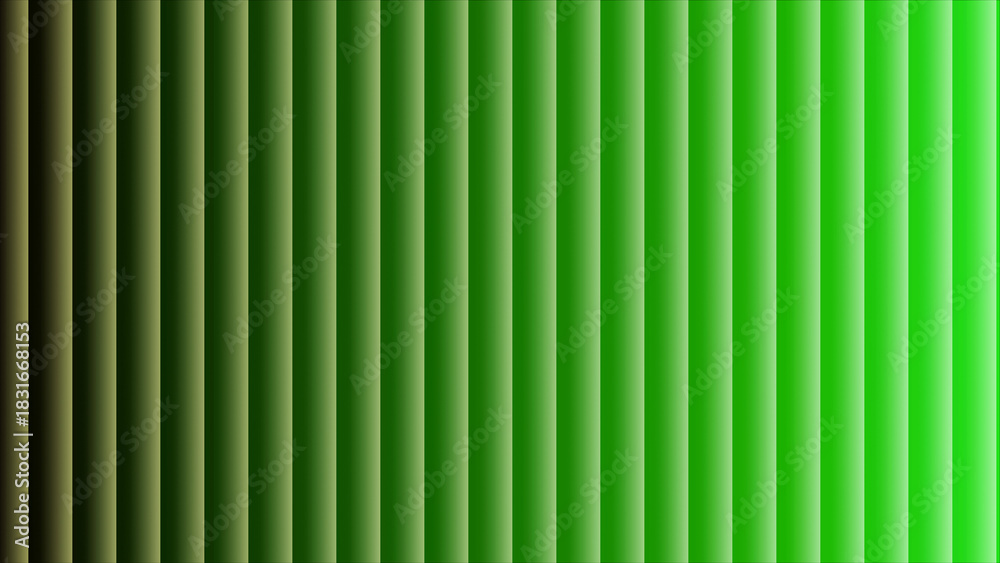 Obraz premium Vertical green gradient stripes with subtle shadow and light effects