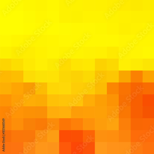 Yellow pixel background. Layout for advertising. Cover for magazine background. Presentation template. eps 10