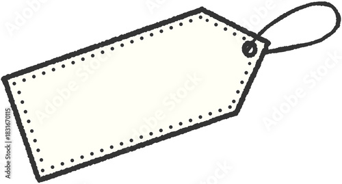 Simple tag label badge cute minimal decorative illustration