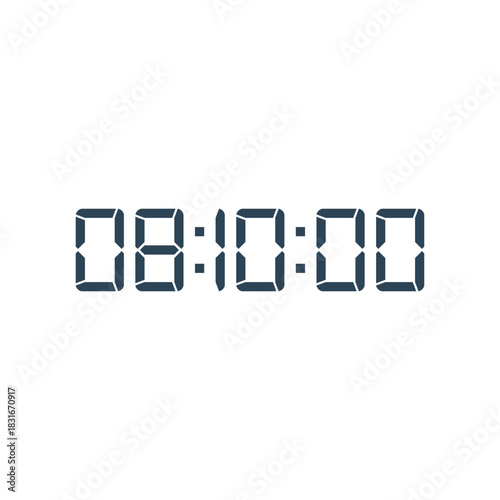 Digital clock icon vector design illustration.