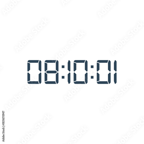 Digital clock icon vector design illustration.