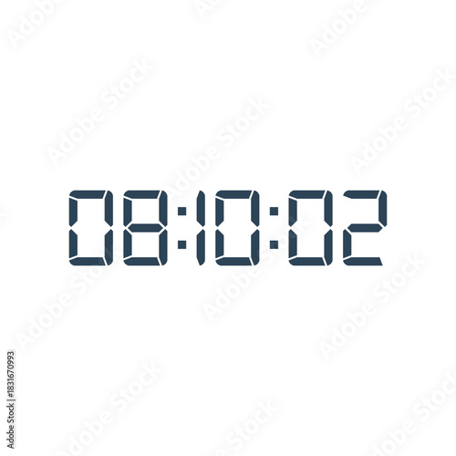 Digital clock icon vector design illustration.