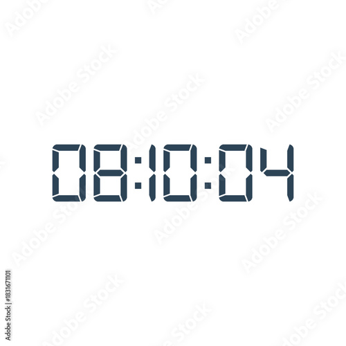 Digital clock icon vector design illustration.