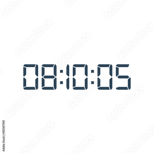 Digital clock icon vector design illustration.