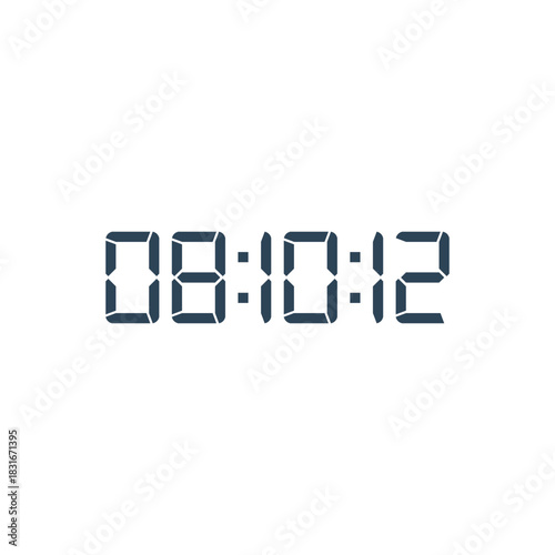 Digital clock icon vector design illustration.