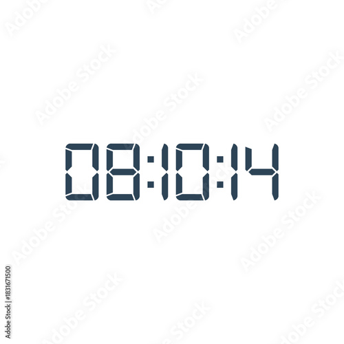 Digital clock icon vector design illustration.