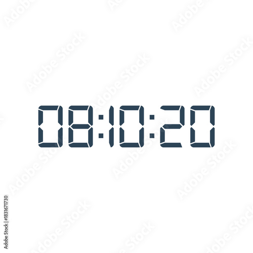 Digital clock icon vector design illustration.