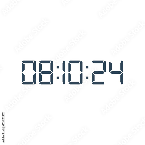 Digital clock icon vector design illustration.