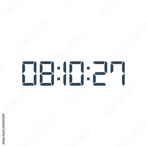 Digital clock icon vector design illustration.