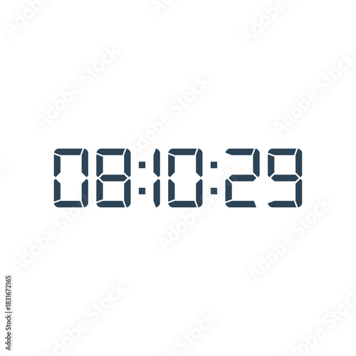 Digital clock icon vector design illustration.