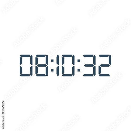 Digital clock icon vector design illustration.
