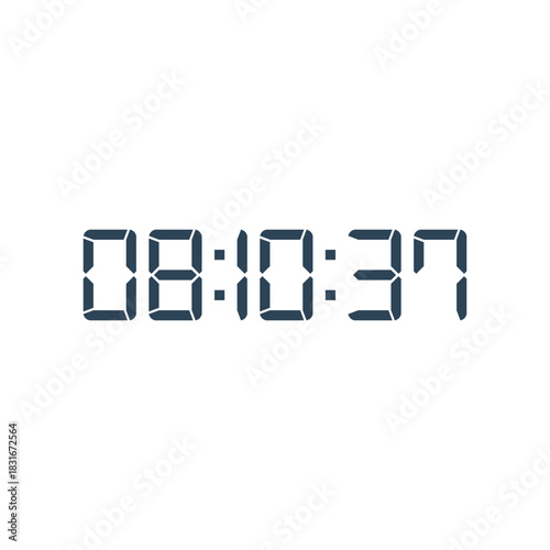Digital clock icon vector design illustration.