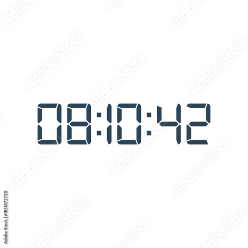Digital clock icon vector design illustration.