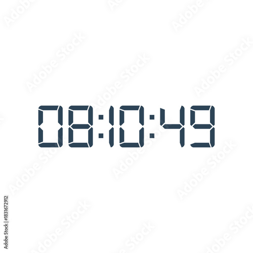 Digital clock icon vector design illustration.