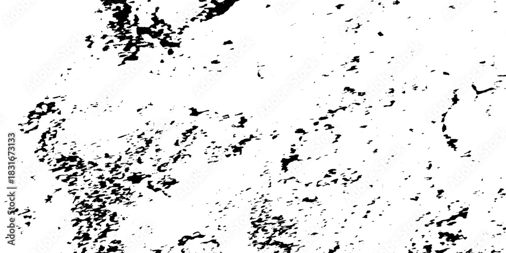 Obraz premium Grunge vintage white and black vector wall distressed dirty noise rust cracked pain background. messy dusty chalk splat dirt rusty noise overlay concrete wall texture background. 
