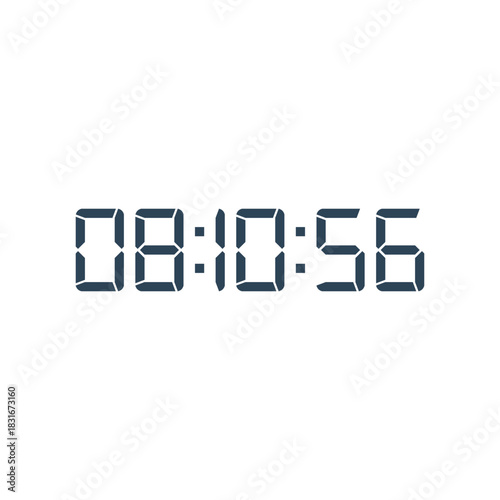 Digital clock icon vector design illustration.