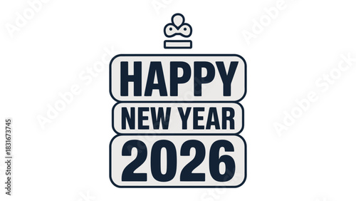 New Year 2026: A festive greeting of 'Happy New Year 2026' is set against a bright, this image embodies new beginnings, joy, and the spirit of celebration.