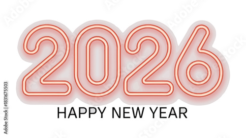 2026: A Festive New Year Celebration: A vibrant digital illustration announces the arrival of 2026, conveying warmth and excitement for the year ahead.