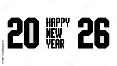 Happy New Year 2026: A modern, minimalist design celebrates the dawn of the year 2026, offering a clean and optimistic visual for welcoming new beginnings.