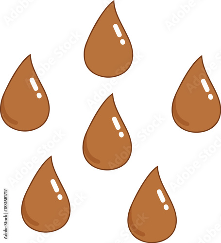 Dairy Milk Drop Vector Illustration with Sweet Chocolate and Confectionery Concept