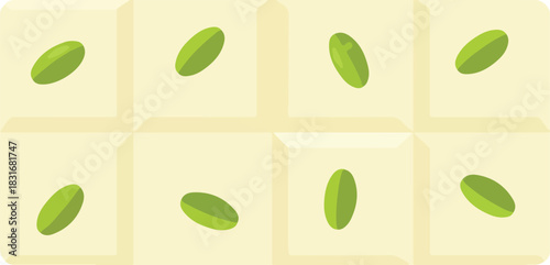 Chocolate Vector on Transparent Background with Sweet Treat and Dessert Concept