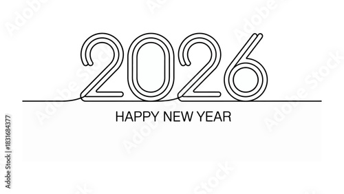 2026: A visual expression of a fresh beginning, celebrating the dawn of the year with elegant minimalism, embodying anticipation and optimism.