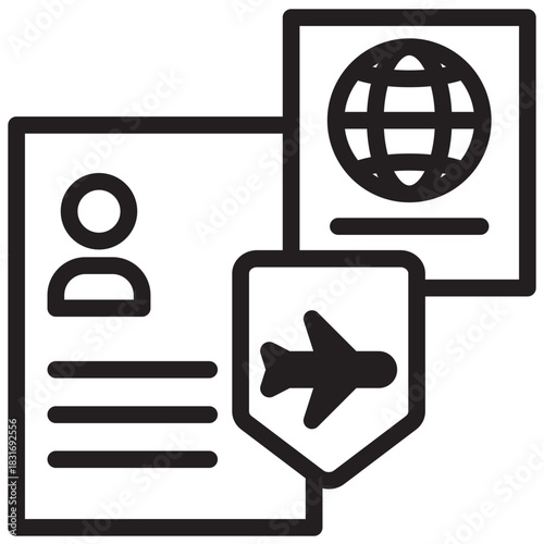 Passport Outline Icon