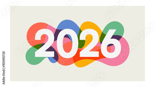 2026: A visual representation of the year 2026, composed with vibrant, overlapping colors and a sleek, modern design. The image captures the anticipation and promise of the future.