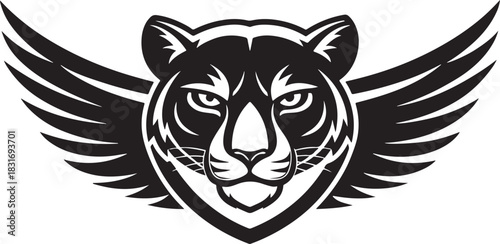 Angry tiger head isolated on white background, vector illustration.