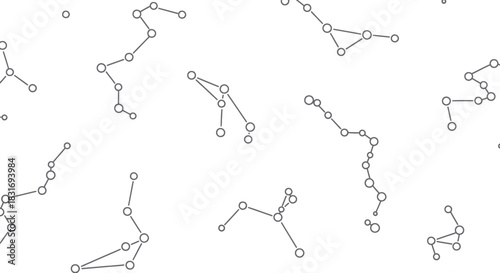 Intricate Network of Connected Nodes and Lines Creating a Seamless Pattern