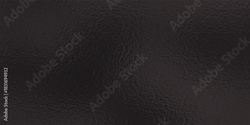 Black or dark foil glass texture background. Abstract gradient bright light reflection and shiny rough texture surface. Glass effect background
