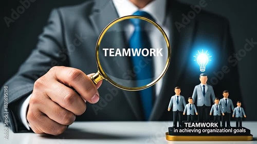 Teamwork Magnified - Achieving Organizational Goals Through Collaboration and Unity.