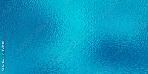 Blue Foil Texture Background with Glass Effect or sea blue glass texture