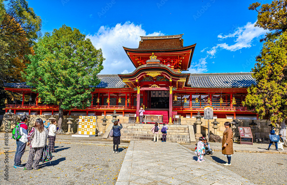 Obraz premium 京都、石清水八幡宮の本殿