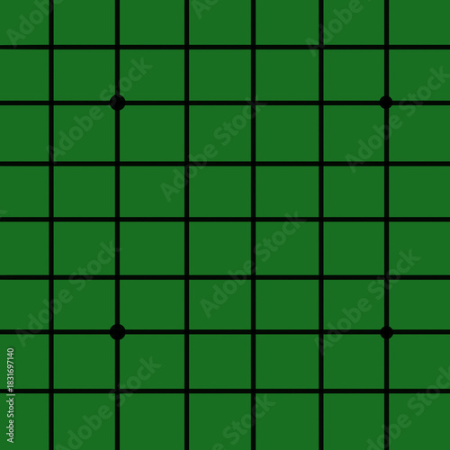 Canvastavla green Othello board illustration
オセロ盤　イラスト