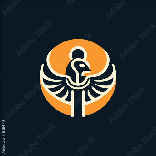 Horus Egypt God Logo