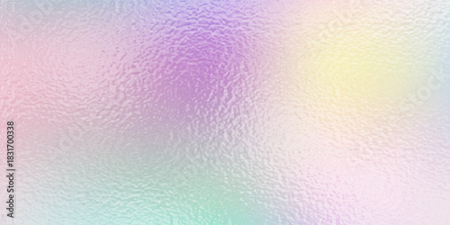Abstract pastel rainbow hologram, silver iridescent foil texture background, raster image.