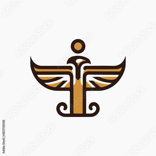 Horus Egypt God Logo