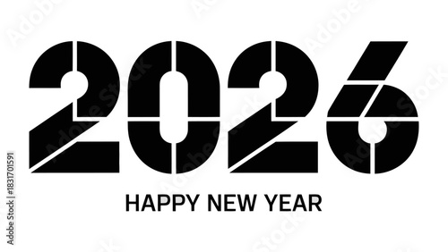 2026: A modern, minimalist graphic celebrating the arrival of the New Year, offering a clean and optimistic visual for the year ahead.