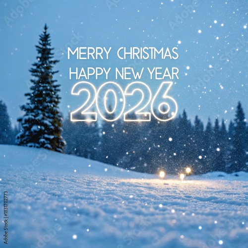 “Merry Christmas and Happy New Year 2026 Holiday Card Collection with Elegant, Minimal, Luxury and Festive Designs''