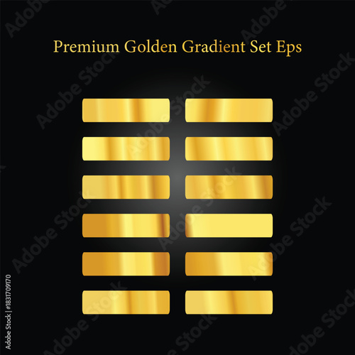 3D vector illustration concept set of gold and silver bars on a black background symbol for finance business