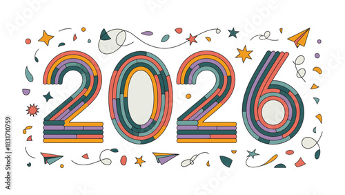 New Year's Greetings 2026: The New Year's greetings create excitement and anticipation for the upcoming year 2026, conveying a sense of celebration and joy.