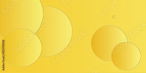 yellow bacground with smooth circle. eps 10